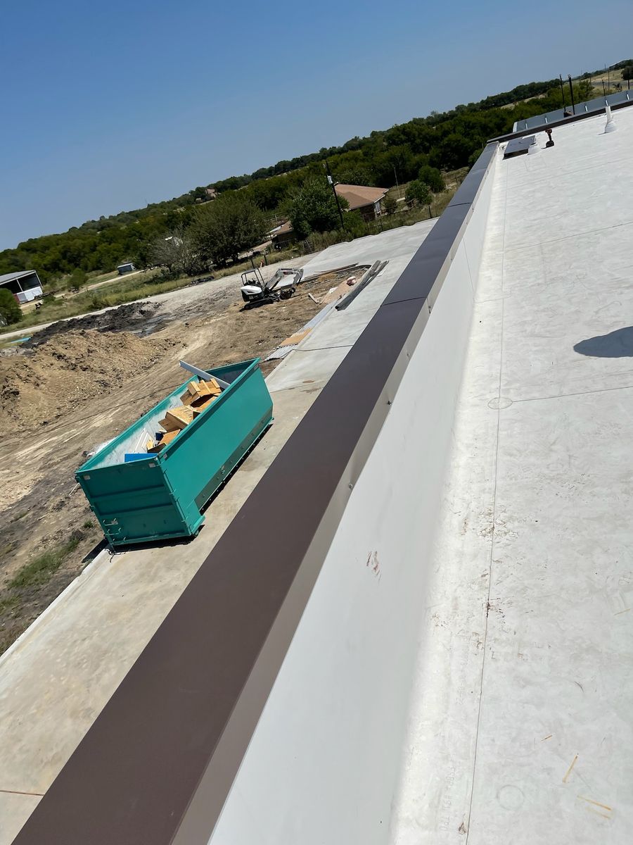 PVC & TPO Commercial Installations for Double RR Construction in Royse City, TX