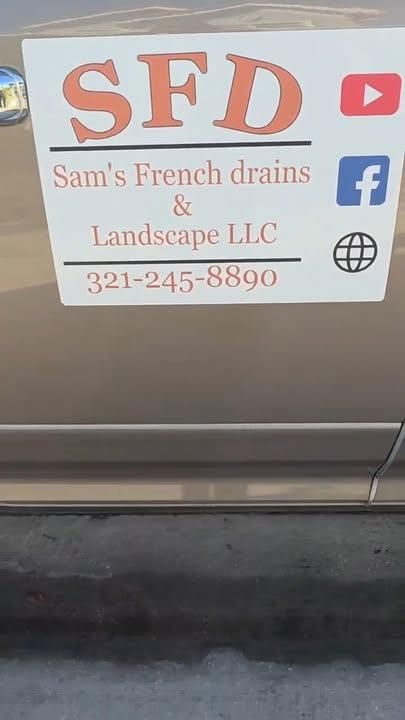 Drainage Design Consultations for Sam's French Drains and Landscape in Orlando, Florida