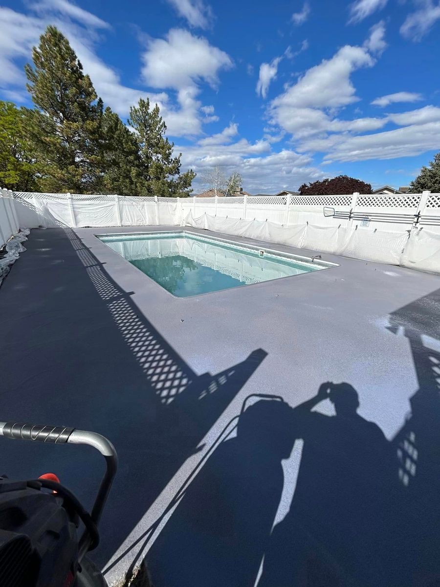 Pool Decks and Pool Bottoms Installation for RE Concrete LLC in Grand Junction, CO