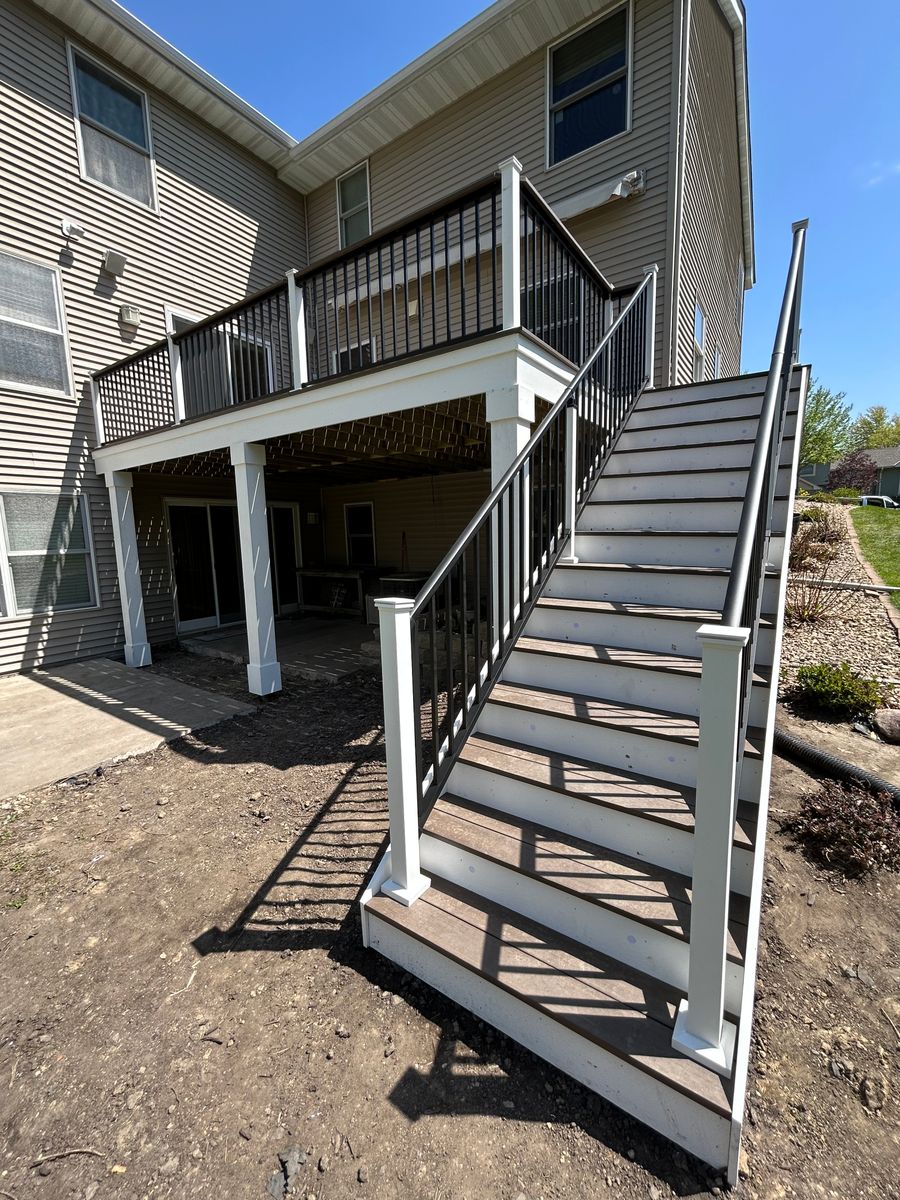 New Deck Construction for Radke Deck Works & Remodeling in Elk River, MN