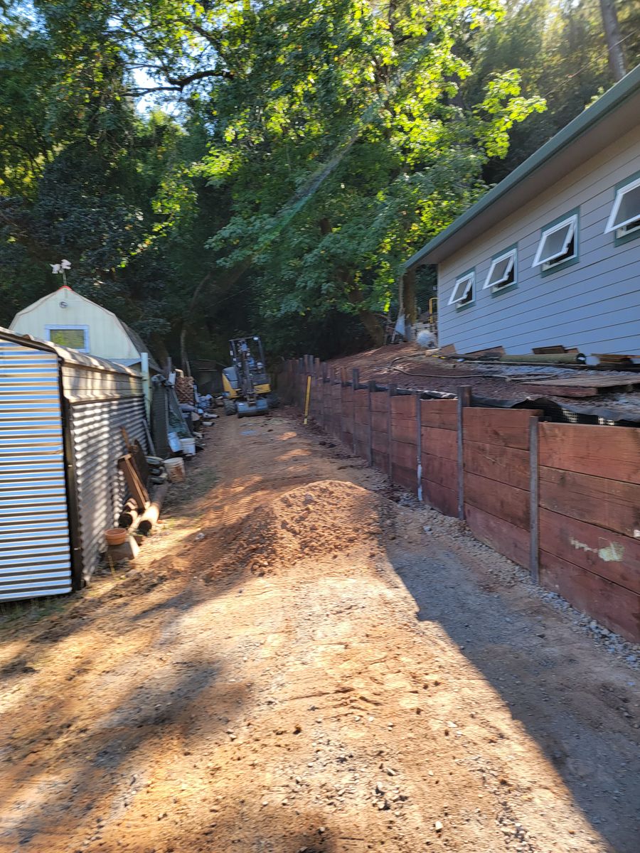 Retaining walls for Ren Levine Construction in Novato, CA