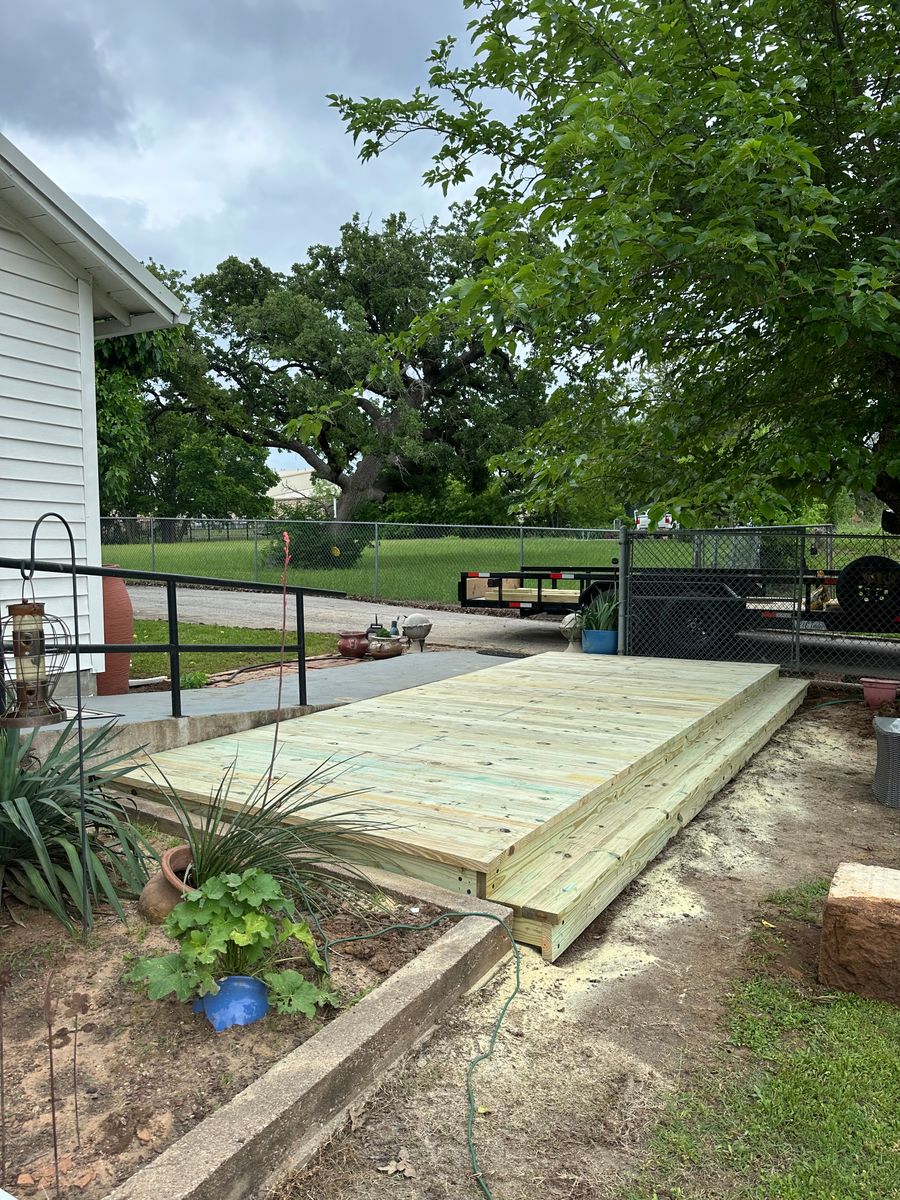 Deck Installation for Timberline Deck & Patio in Covington, TX