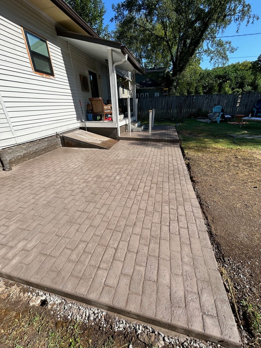 Stamped Concrete for Premier Concrete Scapes in Murfreesboro, TN