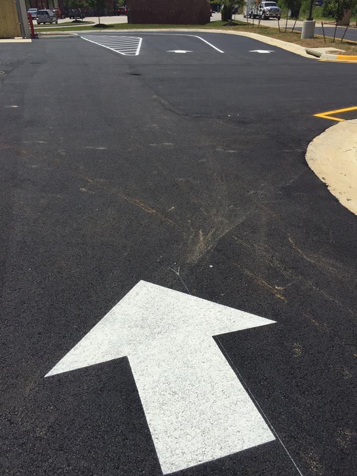 Striping for Payne's Pavement Marking in Warrenton, VA