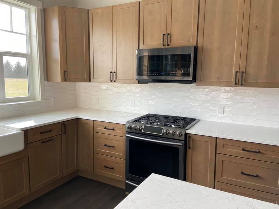 Kitchen Backsplash Tiling for Love's Custom Tile in Sequim, WA