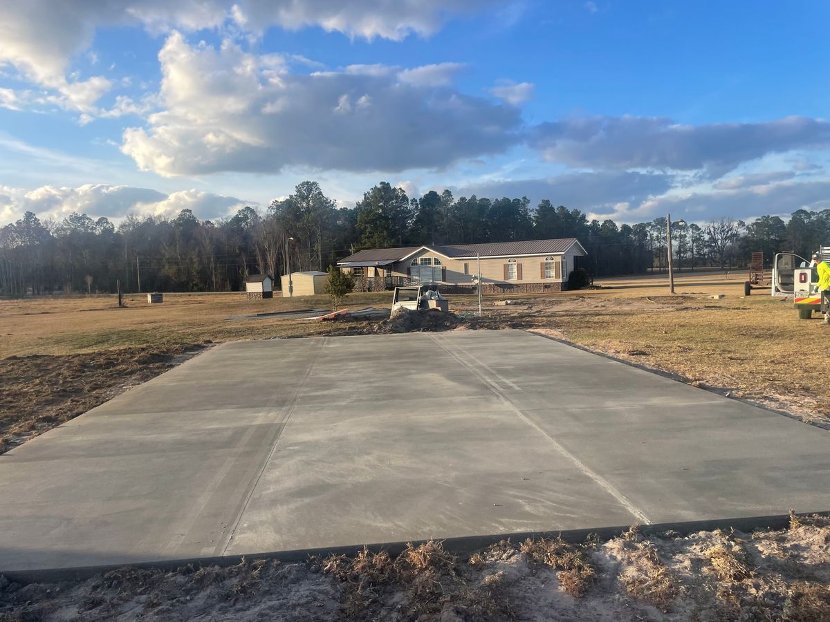 Concrete for Cameron Enterprises in Live Oak, FL