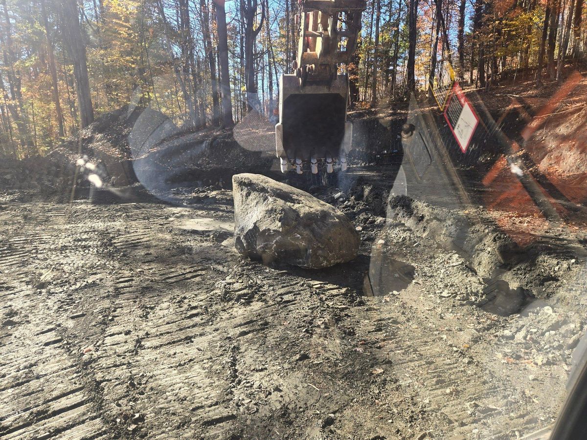 Foundation Digging for MJS Excavating in Hardwick, MA