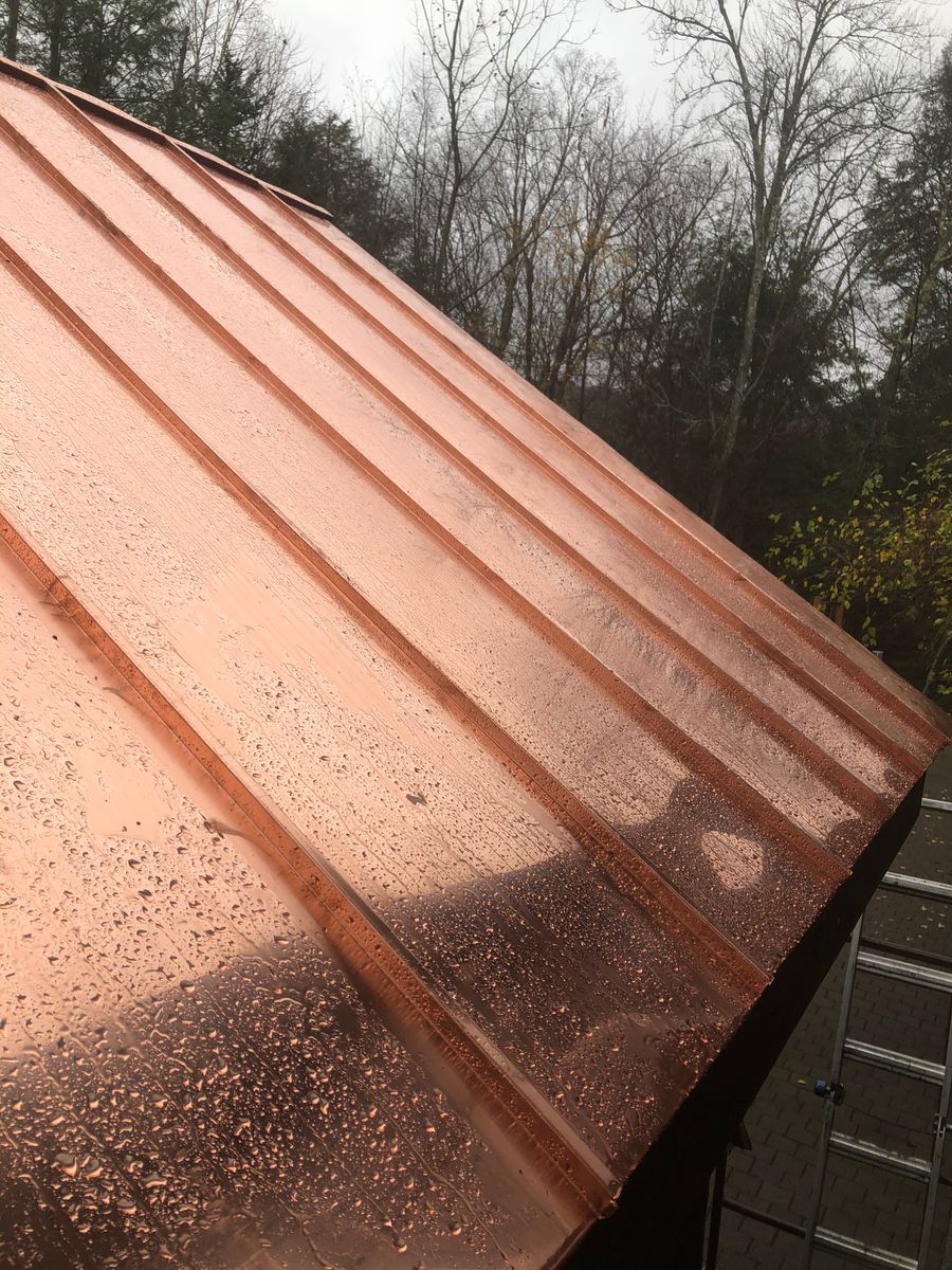 Copper Finishings for Schweizer Construction in Lake Clear, NY