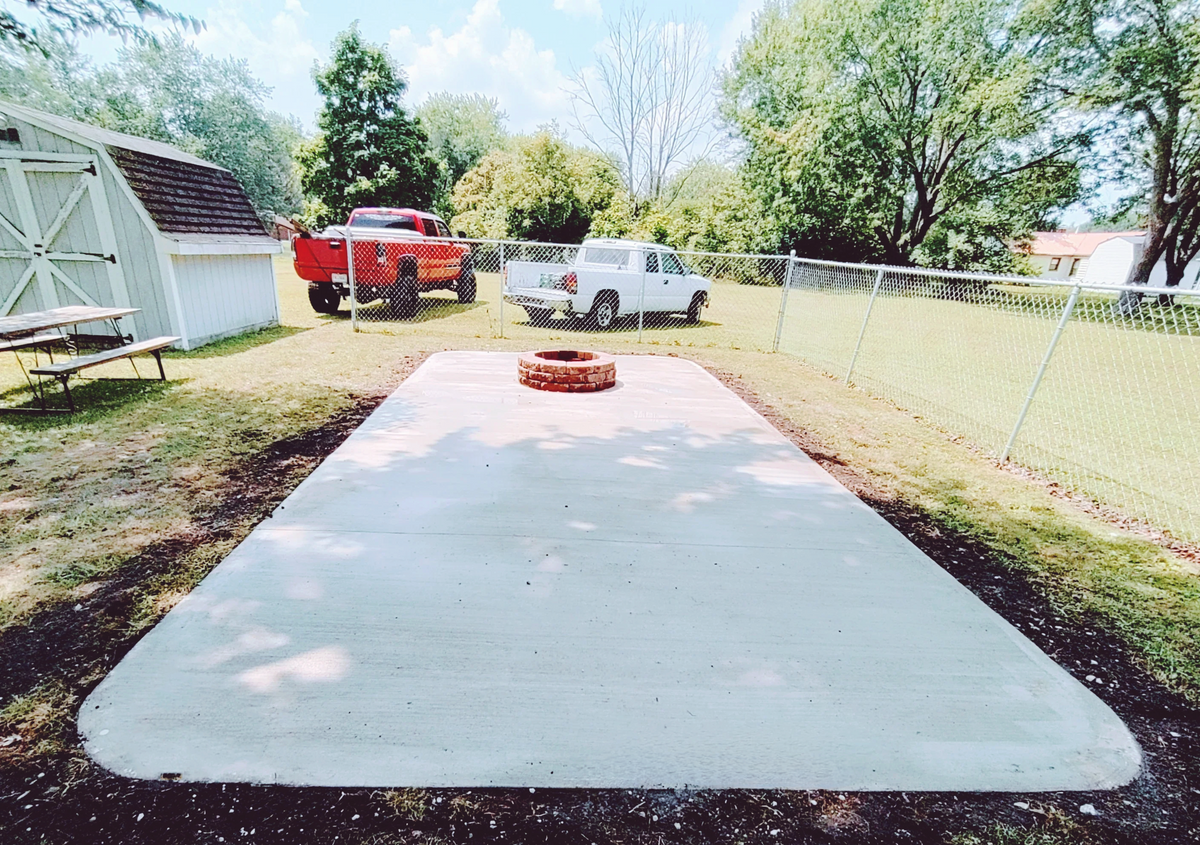 Driveway Construction for Concrete Creations to Foundiations. in Yorktown, IN