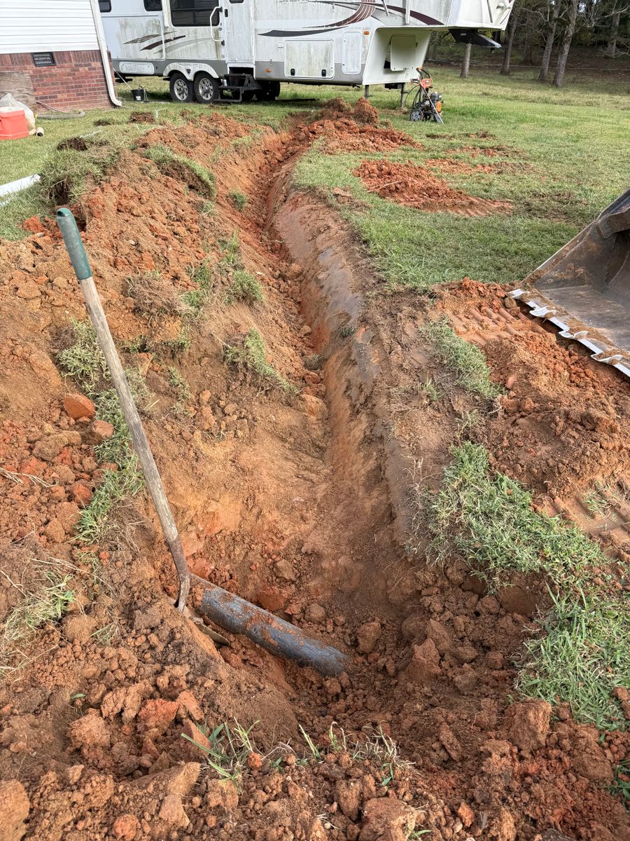 Foundation Digging for CST Dirt Solutions in Rowan, NC