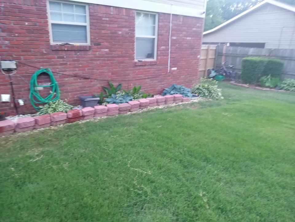Mowing for The DUFF LAWN Service in Houston, Texas
