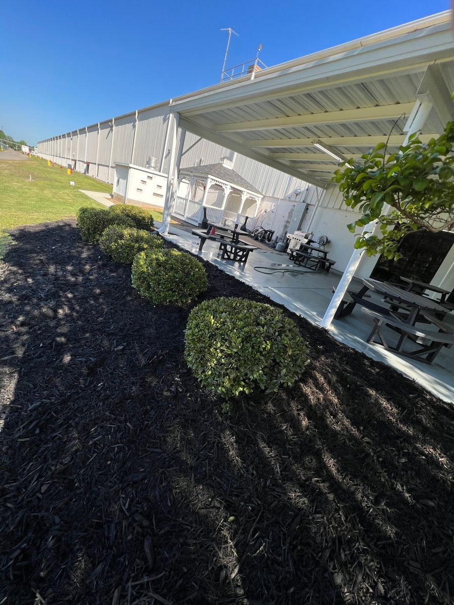 Mulch Installation for KM Landworks in Moncure ,  NC