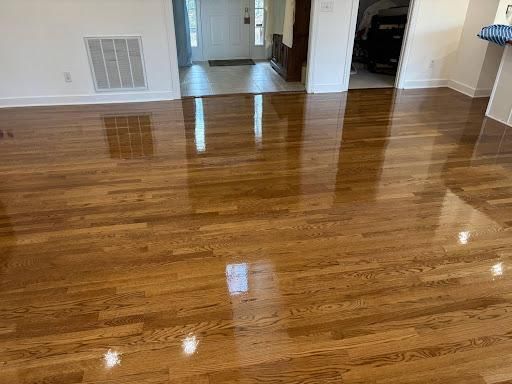 Refinishing hardwood flooring for Jason Tench Flooring LLC in Richmond, VA