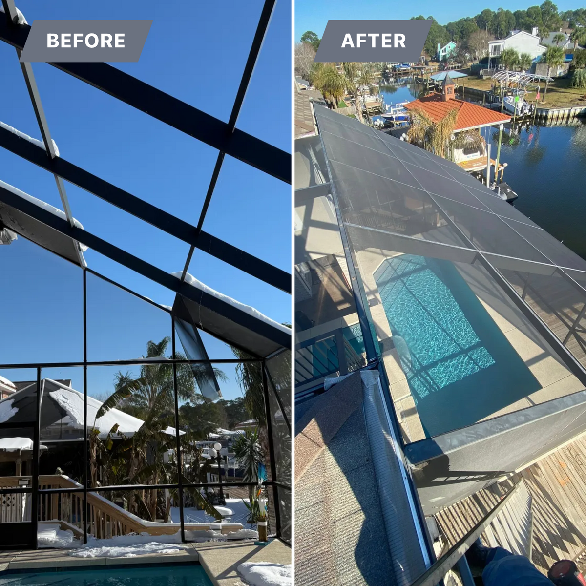 Screen Repair for Precision Exterior Enterprises in Pensacola, FL