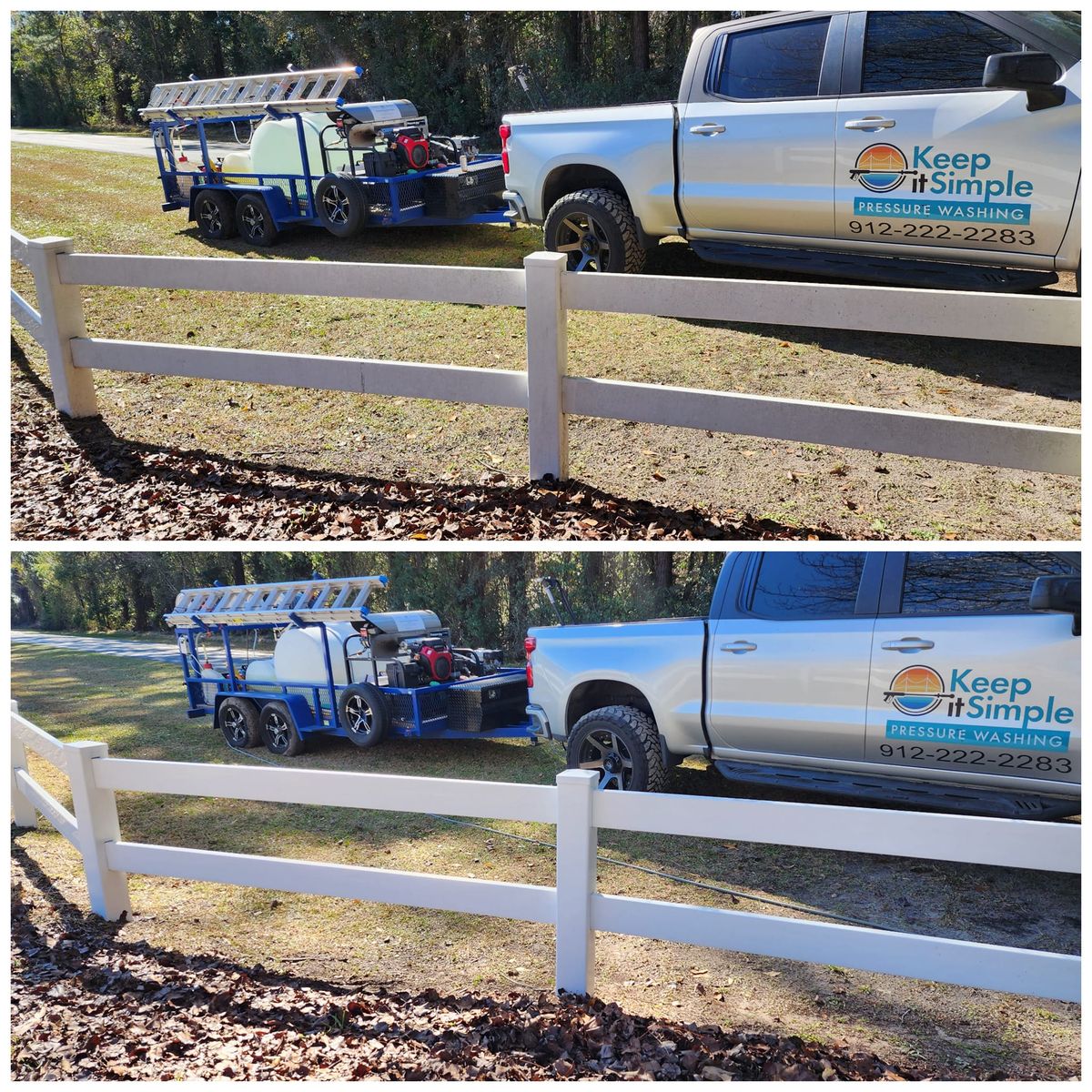 Fence Washing for Keep It Simple Pressure Washing in Brunswick, GA