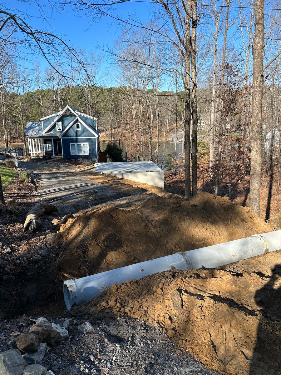 Foundation Digging for CST Dirt Solutions in Rowan, NC