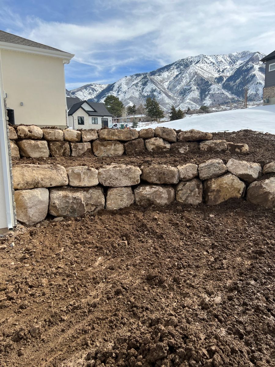 Site Preparation for Premier Rockwall & Excavating in Utah County, UT
