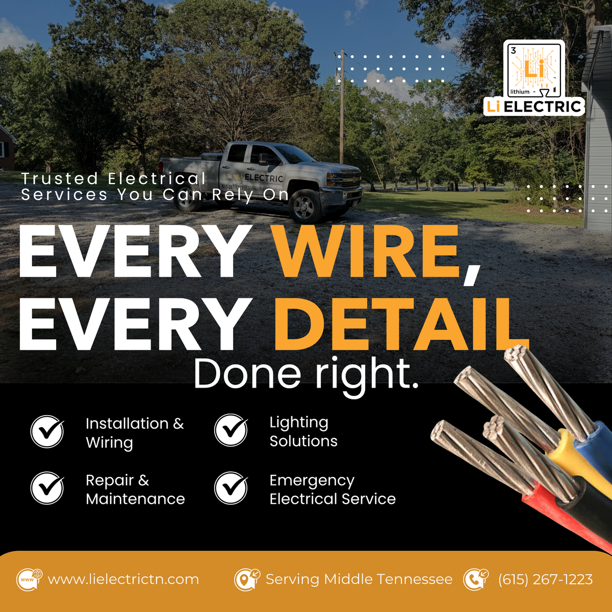 Remodel / Custom Home Electrical Work for Li Electric of TN in Columbia, TN