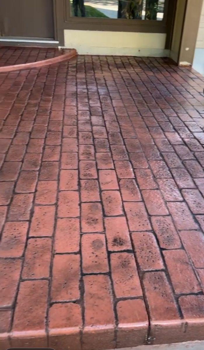 Stamped Concrete Installation for Campos & Sons Concrete in Wichita, KS