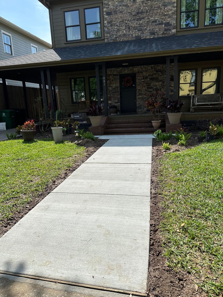 Walkways for BigTex Concrete Construction in Houston, TX