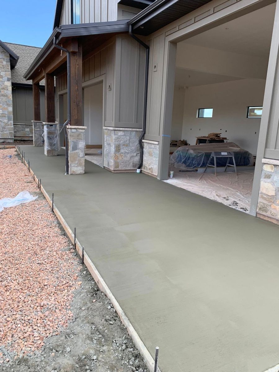 Patio Design & Installation for Diamond Peak Concrete in Garland, UT