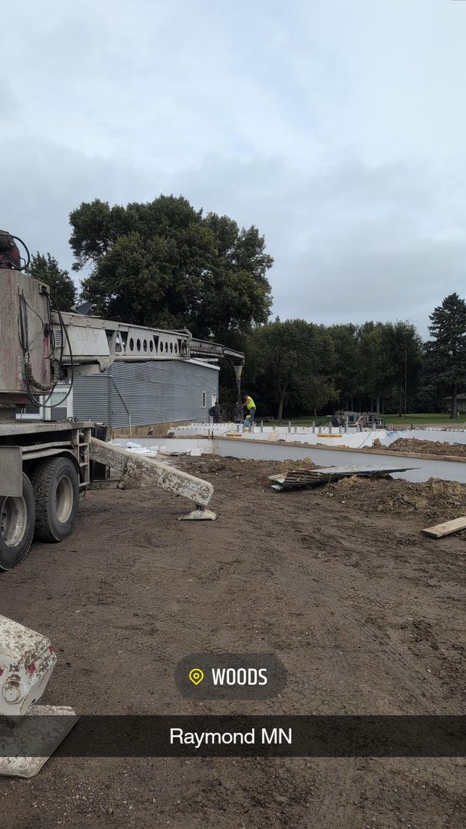 Concrete for Midsota Construction Services in Willmar, MN