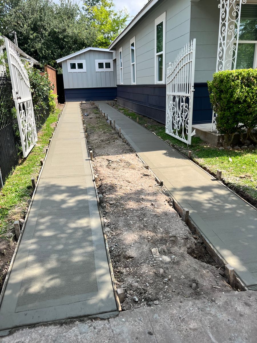 Walkways for BigTex Concrete Construction in Houston, TX