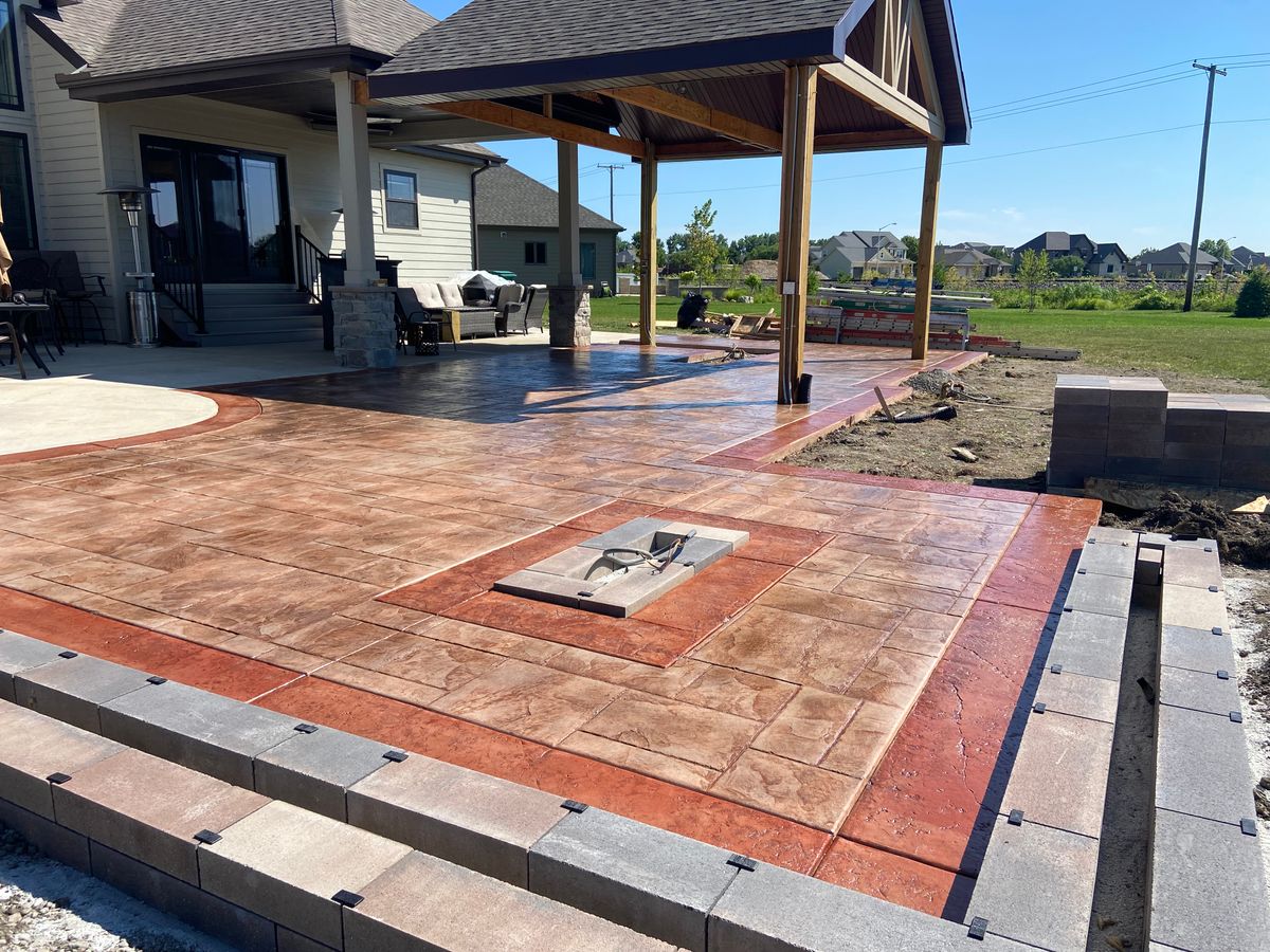 Patio Design & Installation for Fuentes Concrete Construction in Hammond, IN