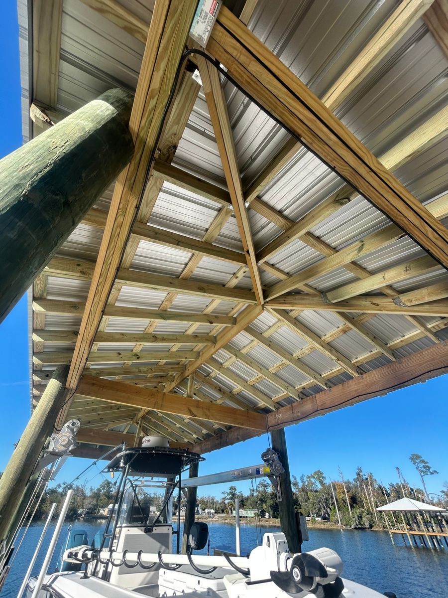 Dock Construction for J&H Land and Marine in Panama City, FL