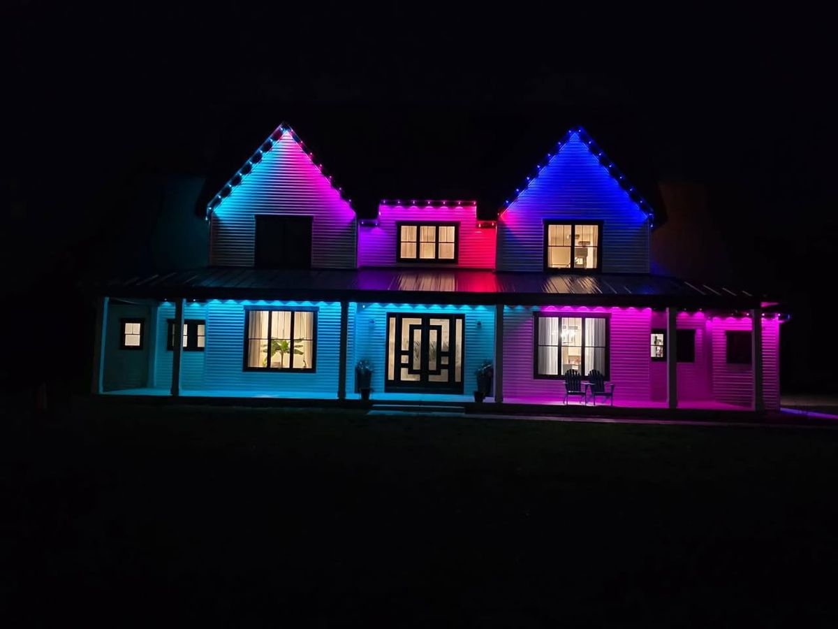 Permanent Outdoor Lighting for Risner Construction in De Motte, IN