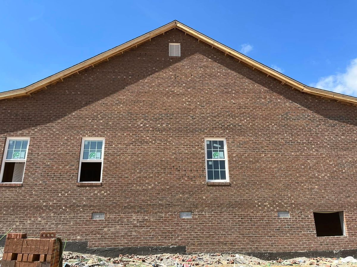 Bricklaying for McCutcheon’s Masonry in Craigsville, VA
