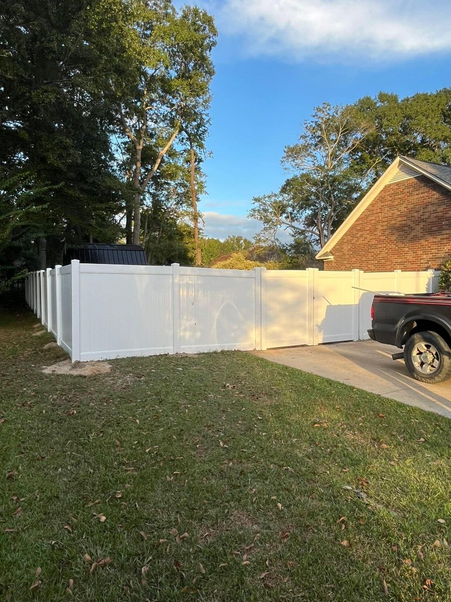 Fence Installation for JB Nealy Fence in Elgin, SC