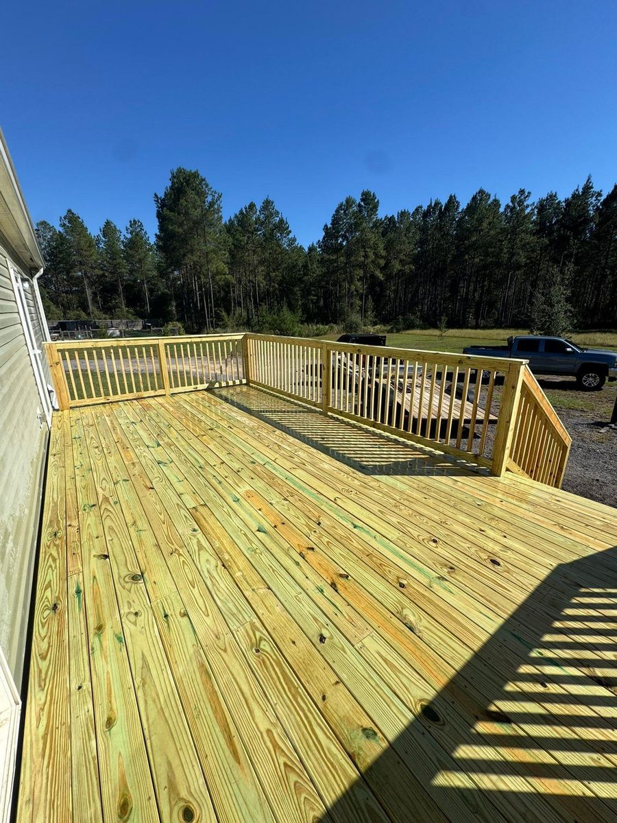Deck and Patio Installation for C&G Fencing and Outdoor Services in Pensacola, FL
