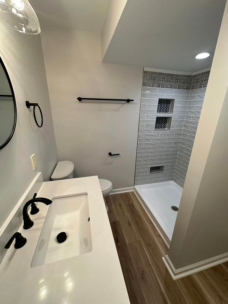 Bathroom Renovation for Top Tier Construction in Madison Heights, VA