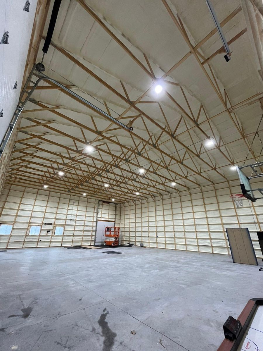 Pole Shed Spray Foam Insulation for Schwartz Spray Foam Services in Osseo, WI