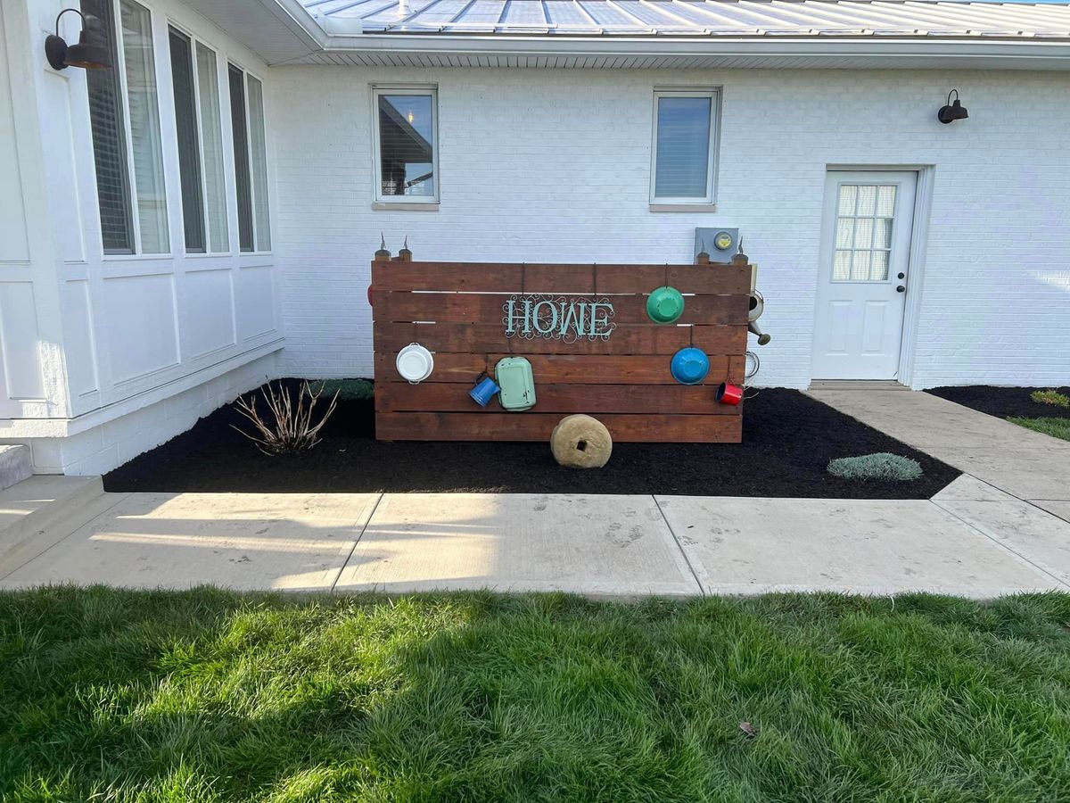 Mulch Installation for Mark’s Mowing & Landscaping LLC  in Ashville, OH