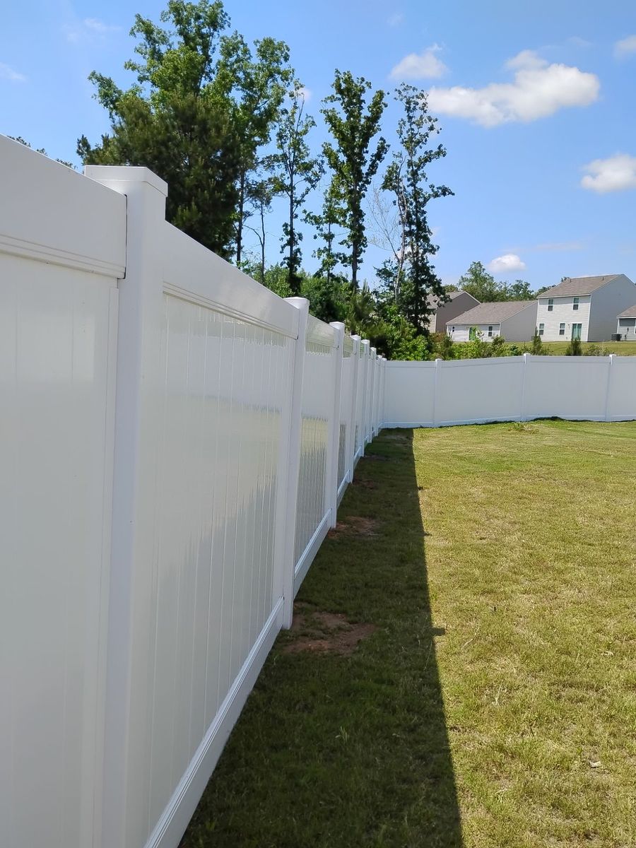 Vinyl Fence for JB Nealy Fence in Elgin, SC