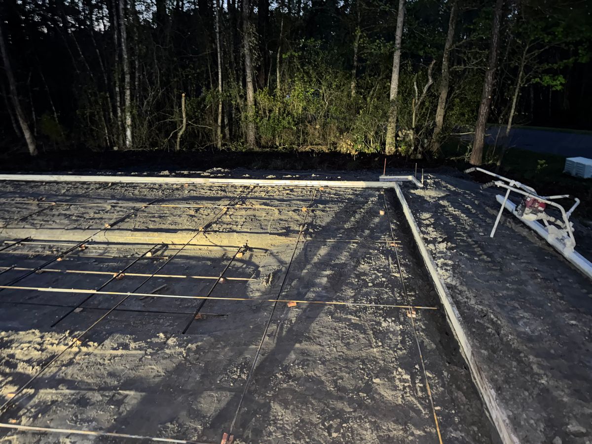 Concrete Slab Construction for Cameron Enterprises in Live Oak, FL