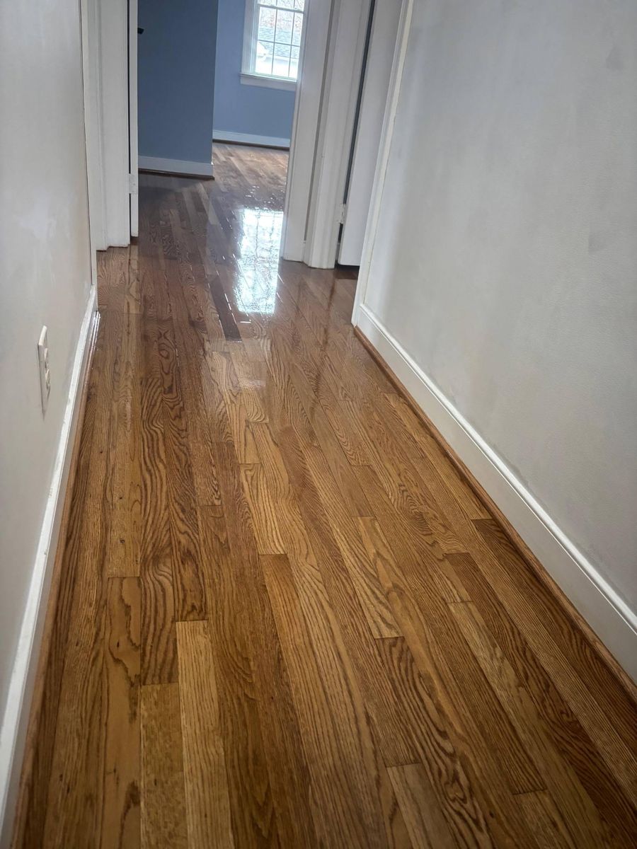 Refinishing hardwood flooring for Jason Tench Flooring LLC in Richmond, VA