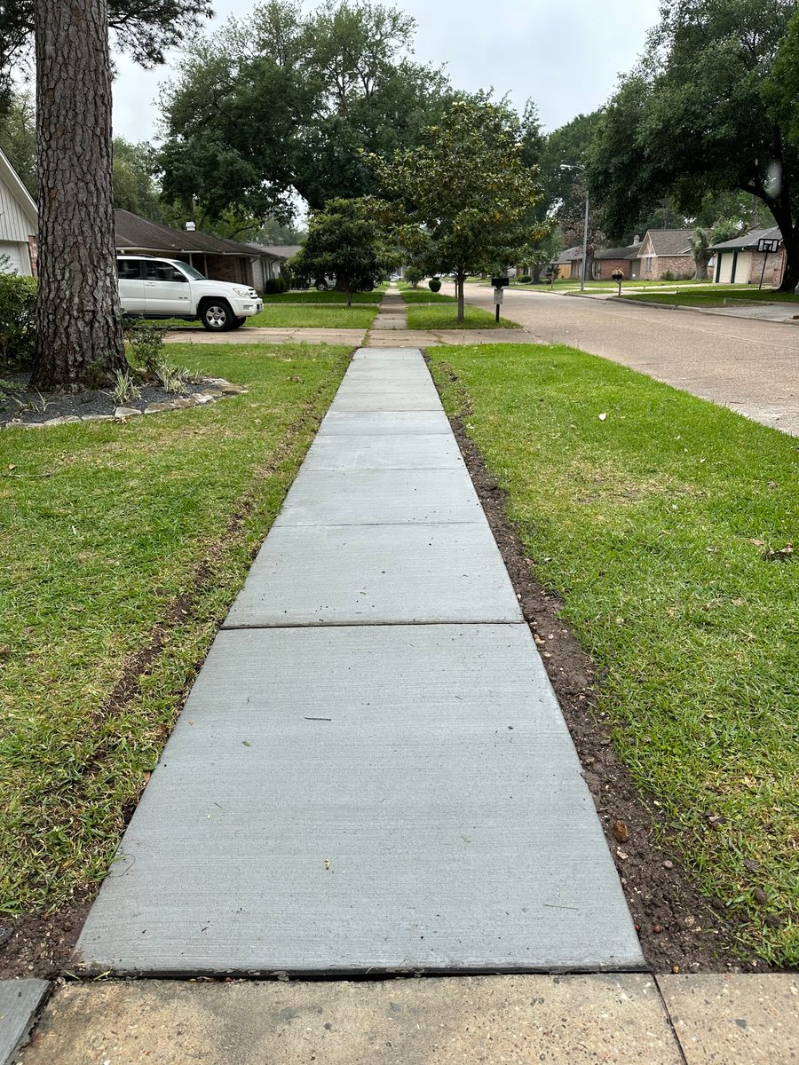 Walkways for BigTex Concrete Construction in Houston, TX