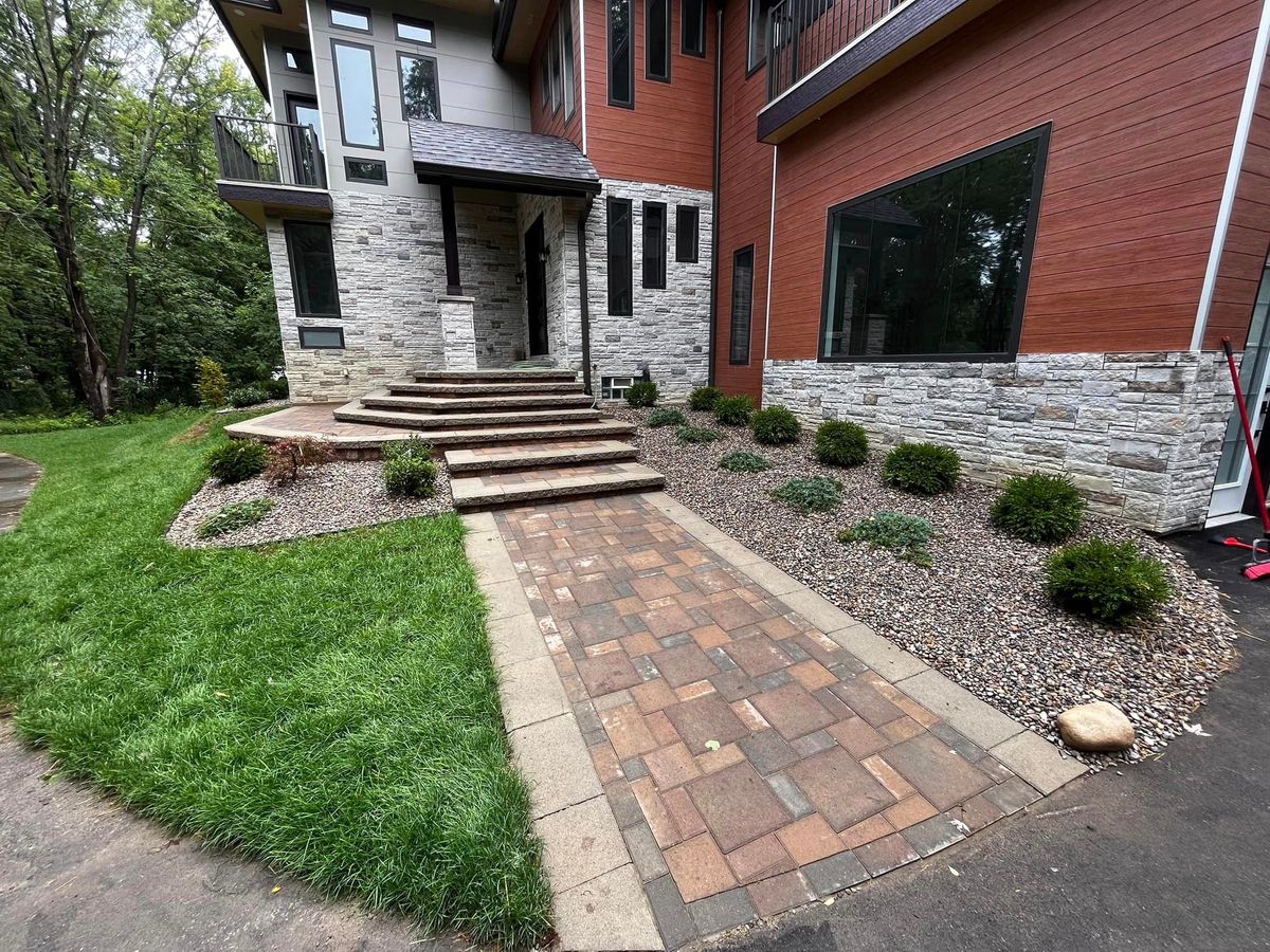 Paver Patio Installation for Sunstone Construction in Oakland County, MI