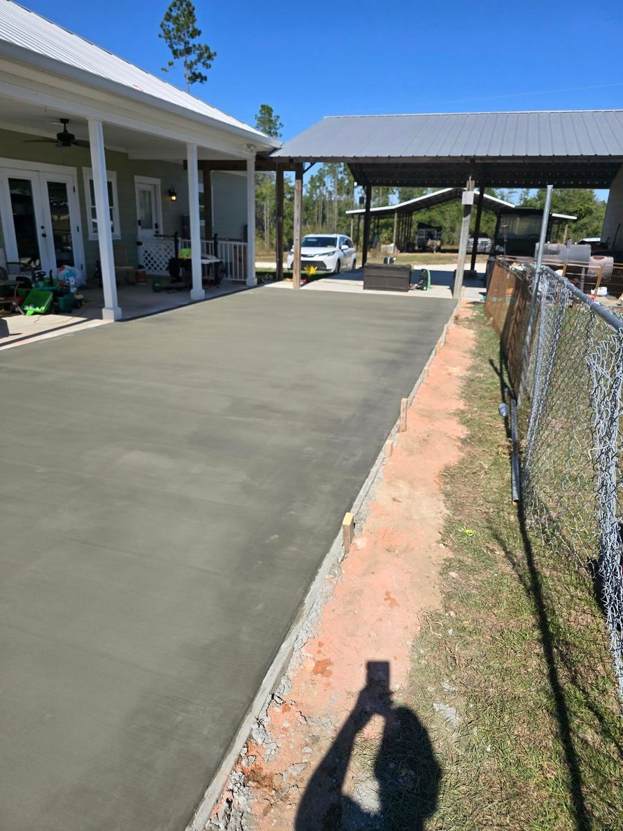Driveway & Walkway Installation for Southern Boys Concrete LLC in   Hosford, FL