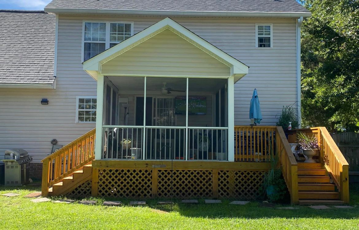 Screen Porch Installation for JB Nealy Fence in Elgin, SC