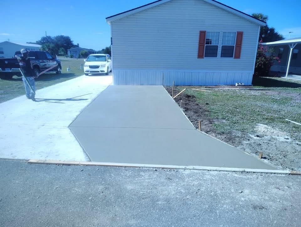 Site Preparation for All Phases Decorative Concrete in Sebring, FL