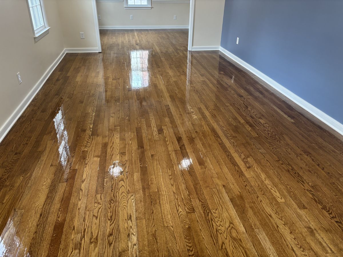 Refinishing hardwood flooring for Jason Tench Flooring LLC in Richmond, VA