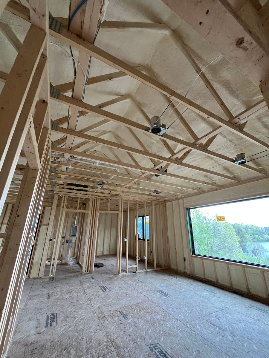 New Home Construction Spray Foam Insulation for Schwartz Spray Foam Services in Osseo, WI