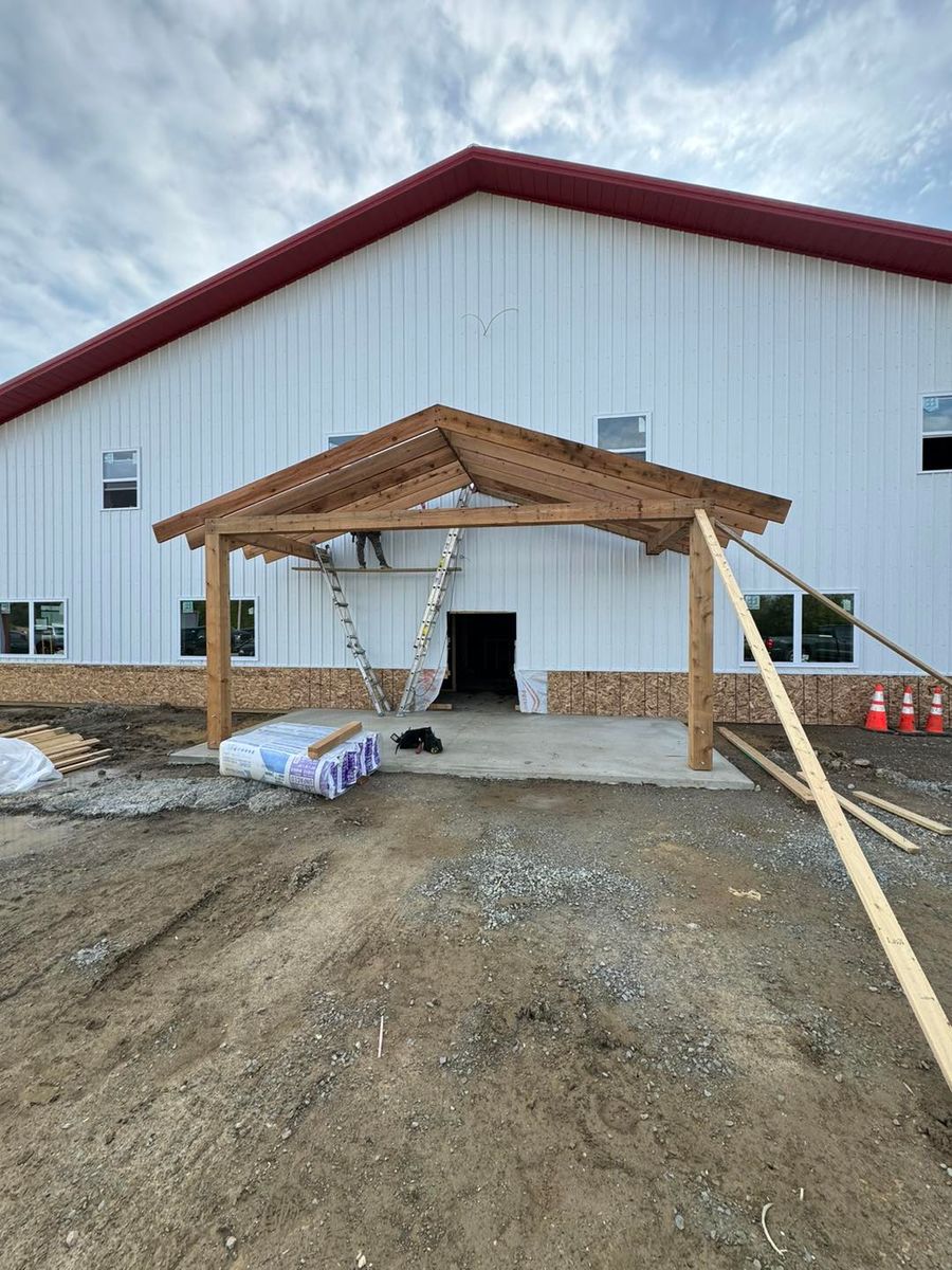 Pole Barn Construction for B&M Builders in Bremen, IN