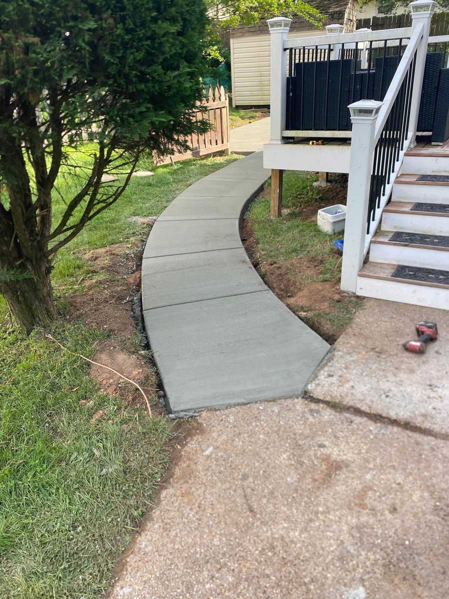 Sidewalk Installation for Dixie Concrete Masonry in Saint Leonard, MD