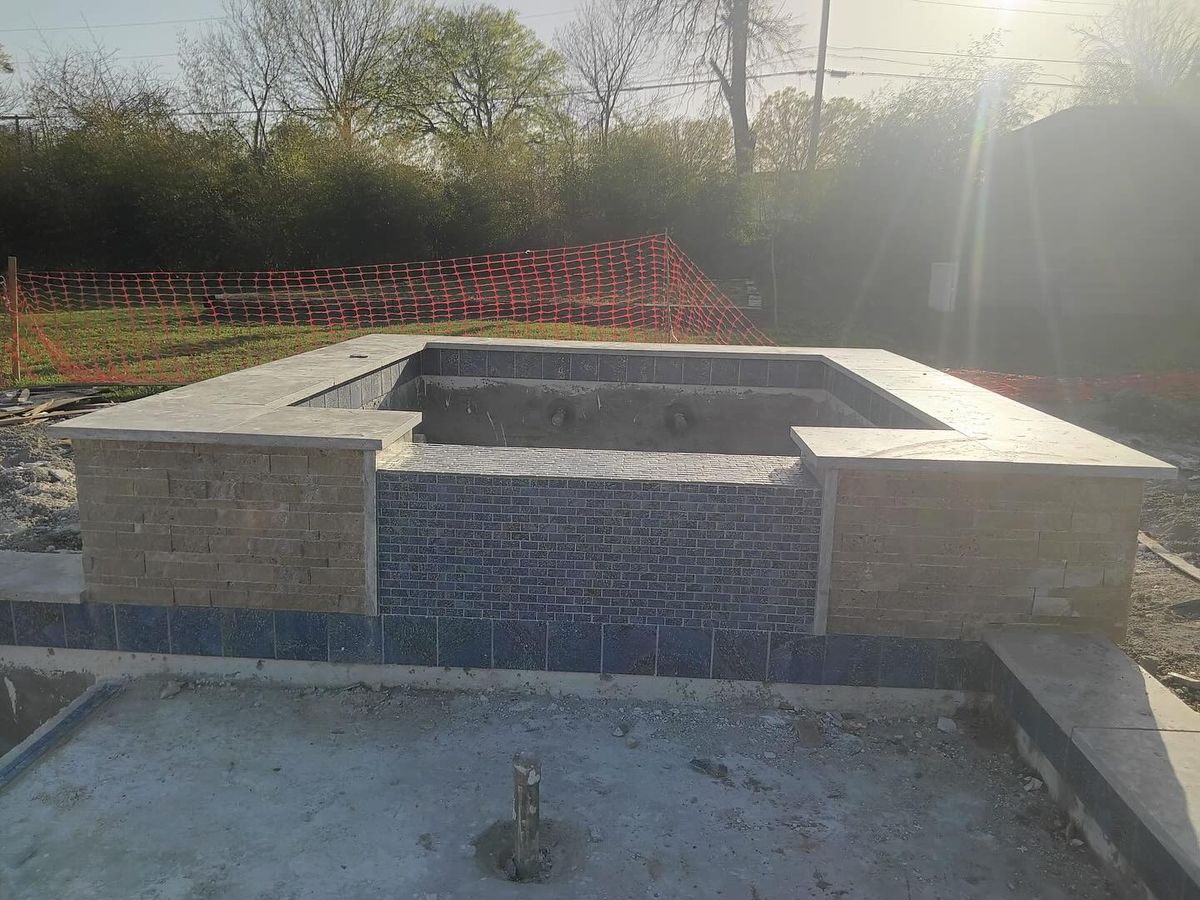Pool Coping for J & P Construction in Houston, TX