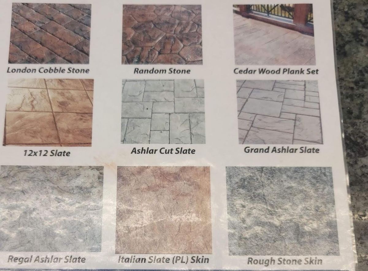 Stamped Concrete and Decorative Installation for RE Concrete LLC in Grand Junction, CO